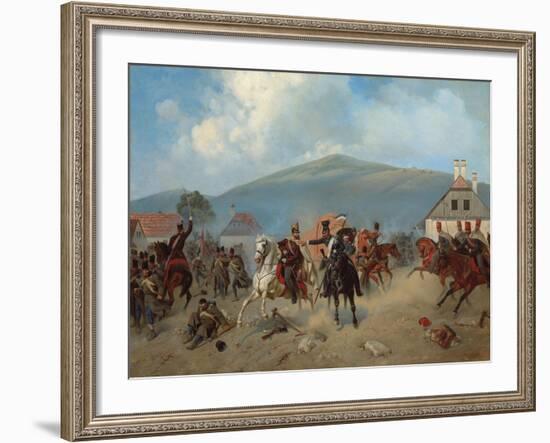 Skirmish During the Hungarian Revolution of 1848-1849, 1881-Alexander Villevalde-Framed Giclee Print