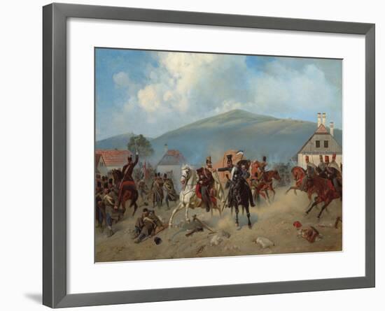 Skirmish During the Hungarian Revolution of 1848-1849, 1881-Alexander Villevalde-Framed Giclee Print