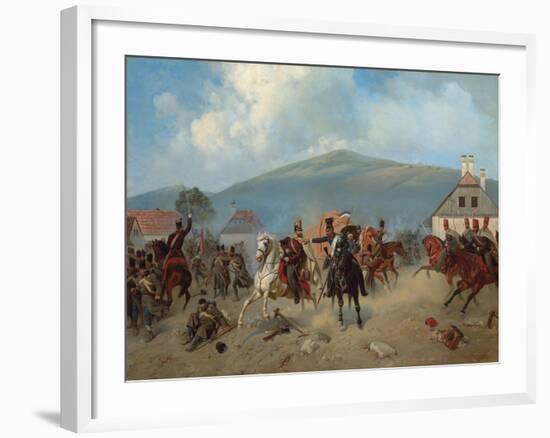 Skirmish During the Hungarian Revolution of 1848-1849, 1881-Alexander Villevalde-Framed Giclee Print