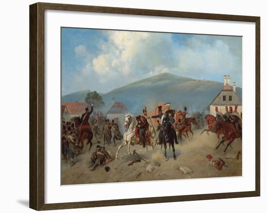 Skirmish During the Hungarian Revolution of 1848-1849, 1881-Alexander Villevalde-Framed Giclee Print