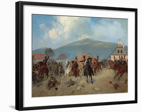 Skirmish During the Hungarian Revolution of 1848-1849, 1881-Alexander Villevalde-Framed Giclee Print