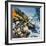 Skirmishes in the Snow-Gerry Wood-Framed Giclee Print