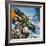 Skirmishes in the Snow-Gerry Wood-Framed Giclee Print