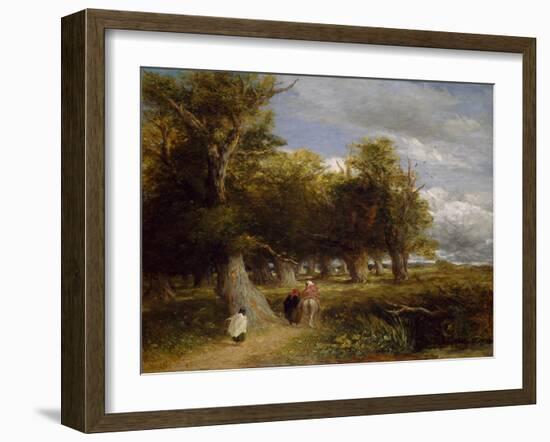 Skirts of the Forest, 1855 (Oil on Canvas)-David Cox-Framed Giclee Print