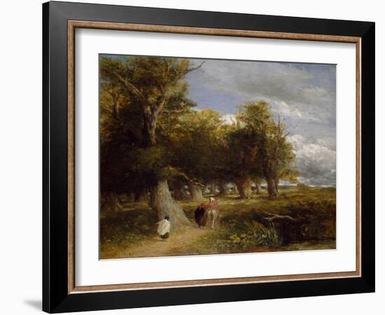 Skirts of the Forest, 1855 (Oil on Canvas)-David Cox-Framed Giclee Print