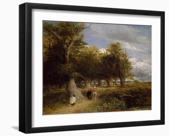 Skirts of the Forest, 1855 (Oil on Canvas)-David Cox-Framed Giclee Print