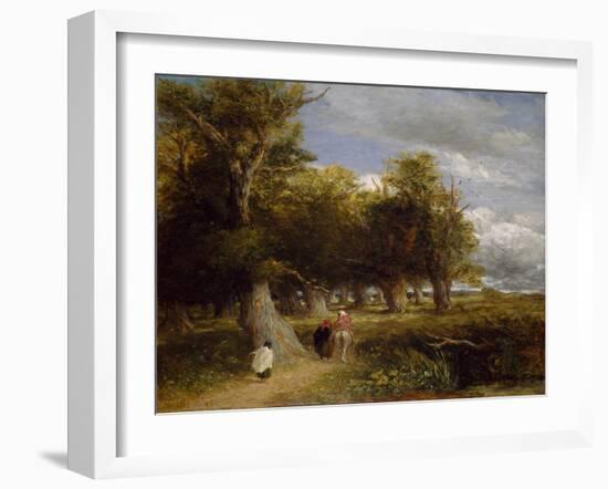 Skirts of the Forest, 1855 (Oil on Canvas)-David Cox-Framed Giclee Print