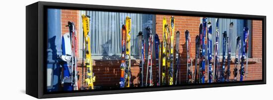 Skis at Vail, Colorado-null-Framed Stretched Canvas