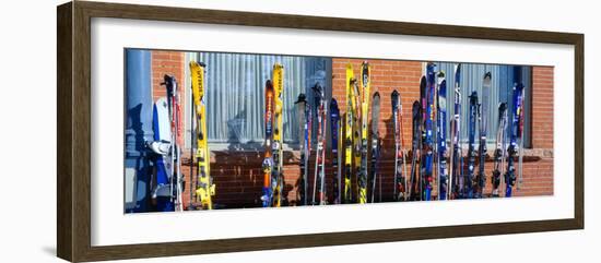 Skis at Vail, Colorado-null-Framed Photographic Print