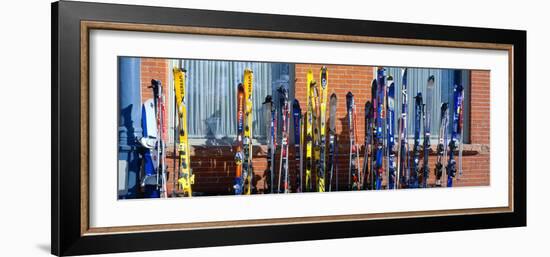 Skis at Vail, Colorado-null-Framed Photographic Print