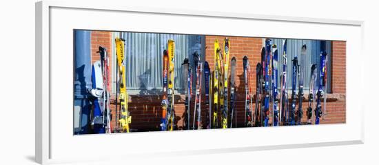 Skis at Vail, Colorado-null-Framed Photographic Print