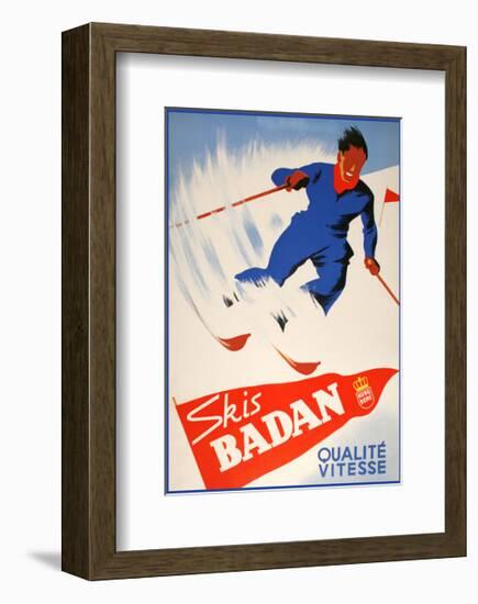 Skis Badan-Vintage Posters-Framed Giclee Print