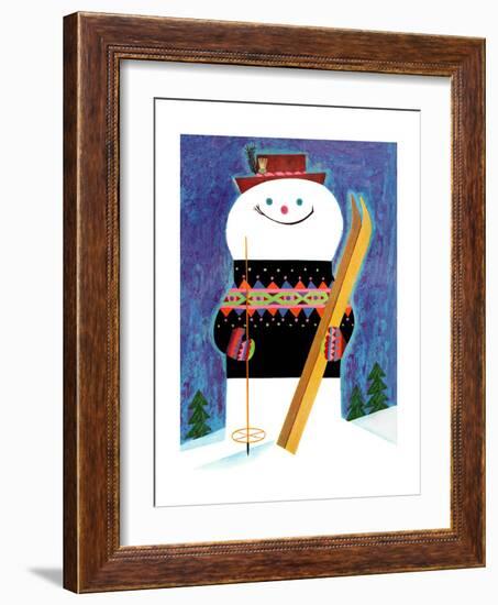 Skis for Snowman - Jack & Jill-Jack Weaver-Framed Giclee Print