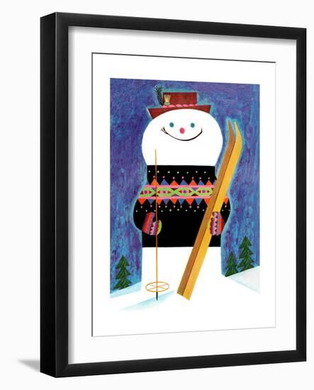 Skis for Snowman - Jack & Jill-Jack Weaver-Framed Giclee Print