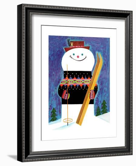 Skis for Snowman - Jack & Jill-Jack Weaver-Framed Giclee Print