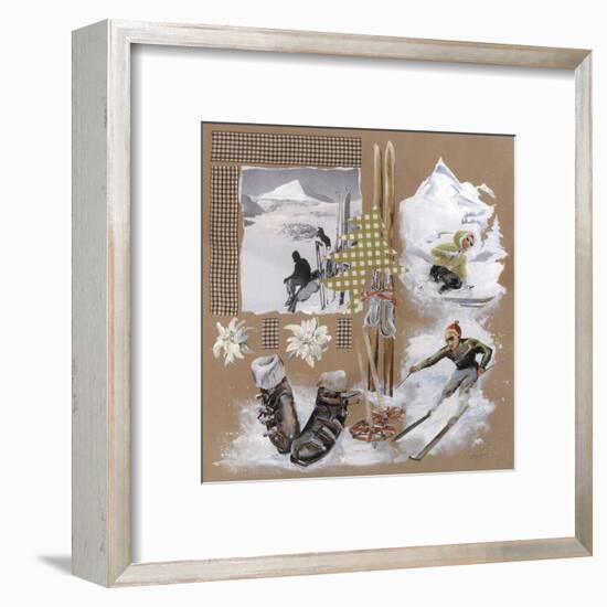 Skis Sapin Vert-Lizie-Framed Art Print