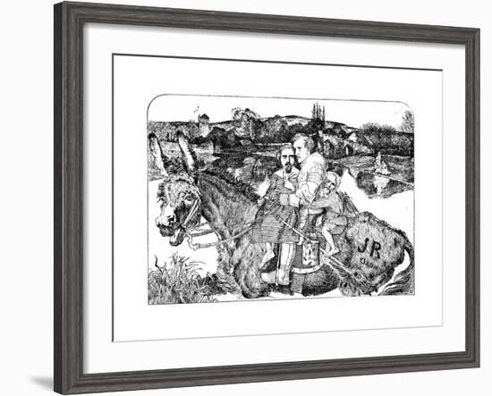 Skit on 'Sir Isumbras' and the P.R.B.-John Everett Millais-Framed Giclee Print
