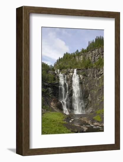 Skjervefossen Waterfall, Near Voss, Hordaland, Norway, Scandinavia, Europe-Gary Cook-Framed Photographic Print