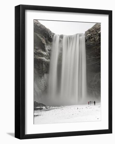 Skogafoss During Winter, One of the Icons of Iceland-Martin Zwick-Framed Photographic Print