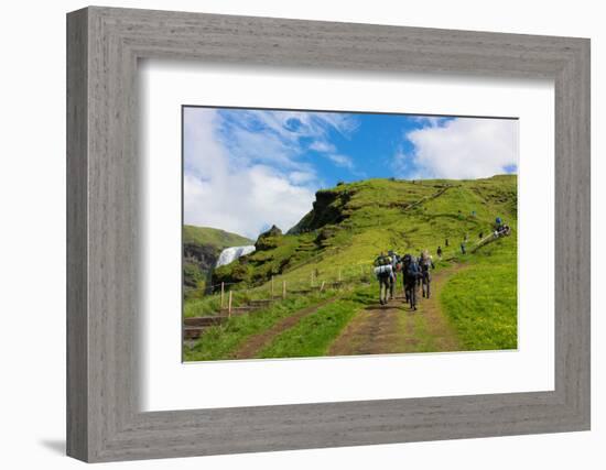 Skogafoss, Hiking Trail, Porsmšrk-Catharina Lux-Framed Photographic Print