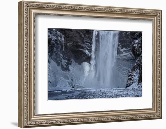 Skogafoss Waterfall in Southern Iceland-Alex Saberi-Framed Photographic Print