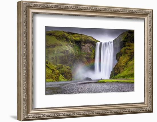 Skogafoss Waterfall Situated on the Skoga River in the South Region, Iceland, Polar Regions-Andrew Sproule-Framed Photographic Print