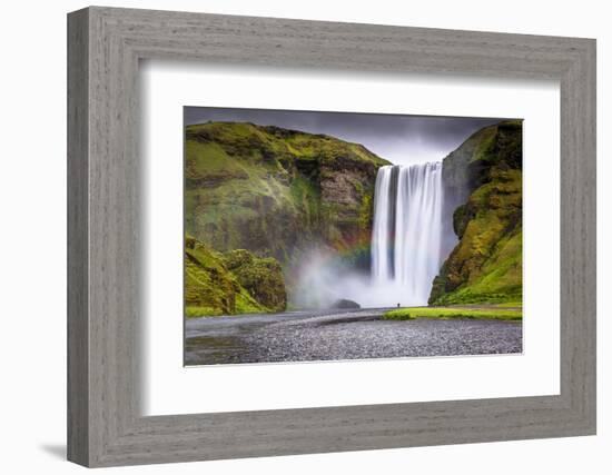 Skogafoss Waterfall Situated on the Skoga River in the South Region, Iceland, Polar Regions-Andrew Sproule-Framed Photographic Print