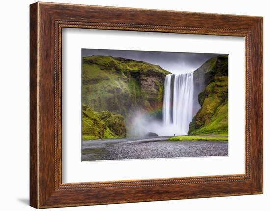 Skogafoss Waterfall Situated on the Skoga River in the South Region, Iceland, Polar Regions-Andrew Sproule-Framed Photographic Print