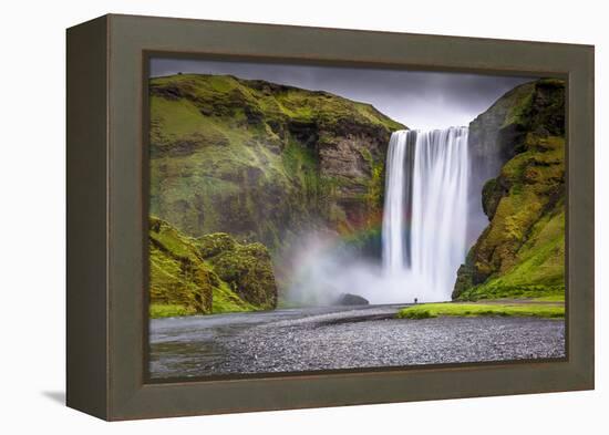 Skogafoss Waterfall Situated on the Skoga River in the South Region, Iceland, Polar Regions-Andrew Sproule-Framed Premier Image Canvas