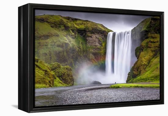 Skogafoss Waterfall Situated on the Skoga River in the South Region, Iceland, Polar Regions-Andrew Sproule-Framed Premier Image Canvas