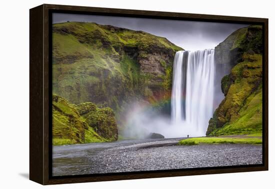 Skogafoss Waterfall Situated on the Skoga River in the South Region, Iceland, Polar Regions-Andrew Sproule-Framed Premier Image Canvas