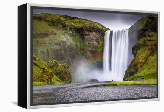 Skogafoss Waterfall Situated on the Skoga River in the South Region, Iceland, Polar Regions-Andrew Sproule-Framed Premier Image Canvas