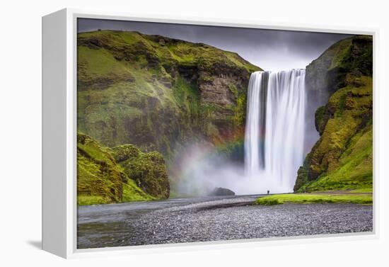 Skogafoss Waterfall Situated on the Skoga River in the South Region, Iceland, Polar Regions-Andrew Sproule-Framed Premier Image Canvas