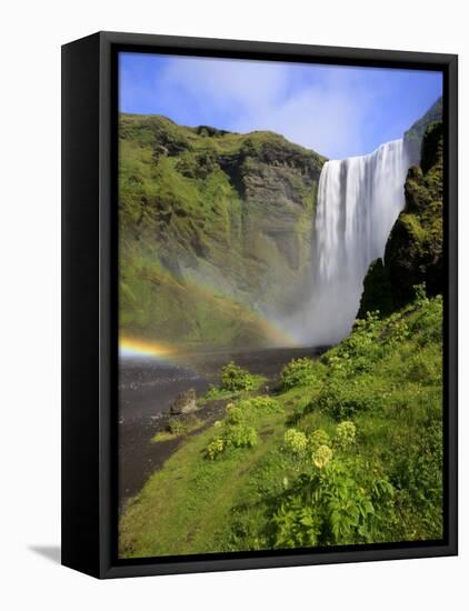 Skogafoss Waterfall, South Coast, Iceland-Michele Falzone-Framed Premier Image Canvas