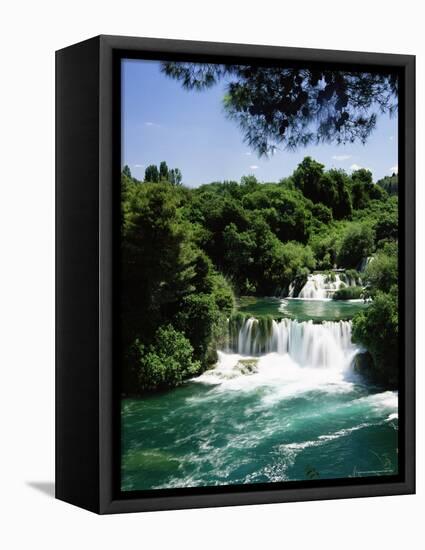 Skradinski Buk Waterfalls, Krka National Park, Dalmatia, Croatia, Europe-Gavin Hellier-Framed Premier Image Canvas