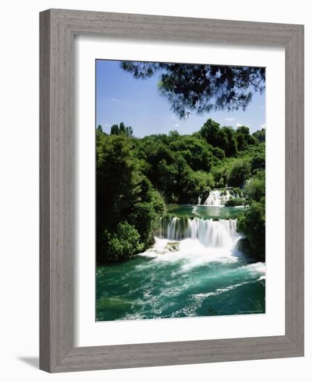 Skradinski Buk Waterfalls, Krka National Park, Dalmatia, Croatia, Europe-Gavin Hellier-Framed Photographic Print