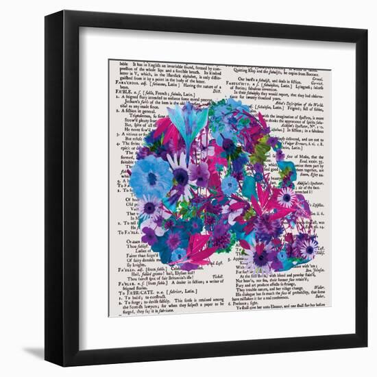 Skull 1.2-Victoria Brown-Framed Art Print