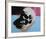 Skull, 1976 (white on blue and pink)-Andy Warhol-Framed Art Print