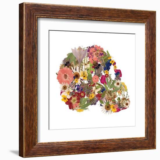 Skull 1-Victoria Brown-Framed Art Print