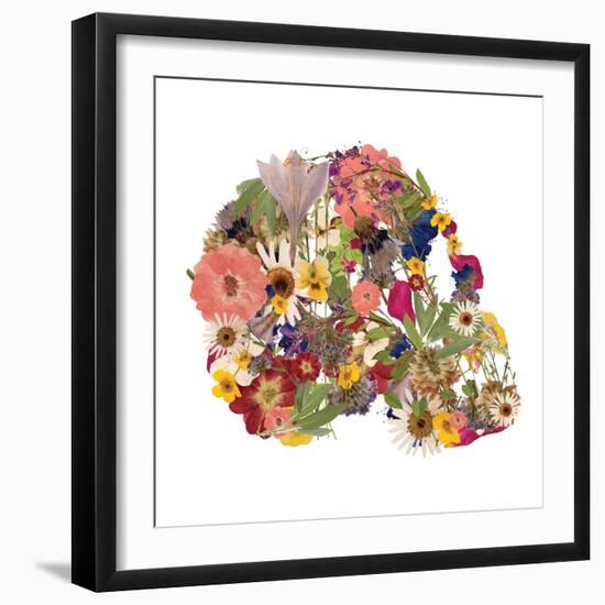 Skull 1-Victoria Brown-Framed Art Print