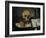 Skull and Candlestick, circa 1866-Paul Cézanne-Framed Giclee Print