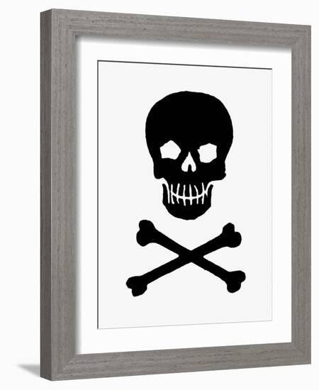 Skull and Crossbones-null-Framed Giclee Print