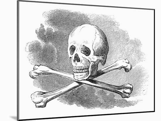 Skull and Crossbones-null-Mounted Giclee Print