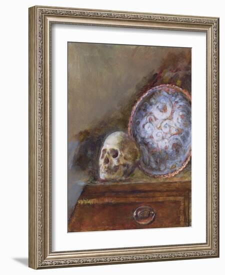 Skull and Plate-Gail Schulman-Framed Giclee Print