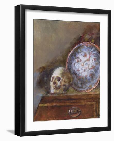 Skull and Plate-Gail Schulman-Framed Giclee Print