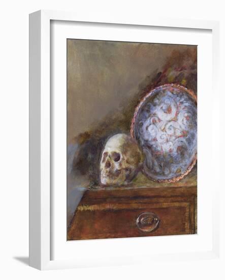 Skull and Plate-Gail Schulman-Framed Giclee Print