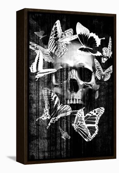 Skull Butterfly Crown-null-Framed Premier Image Canvas