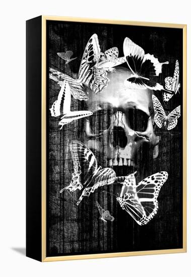 Skull Butterfly Crown-null-Framed Premier Image Canvas