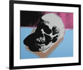 Skull, c.1976 (White on Blue and Pink)-Andy Warhol-Framed Giclee Print