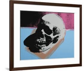 Skull, c.1976 (White on Blue and Pink)-Andy Warhol-Framed Giclee Print
